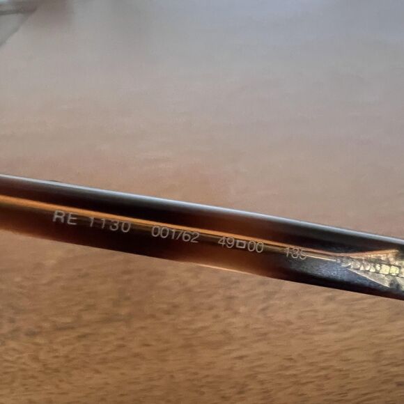 Revo RE 1130 Polarized Sunglasses FRAME ONLY Men Italy Oval 49mm 001/62 Tortoise - Picture 6 of 7